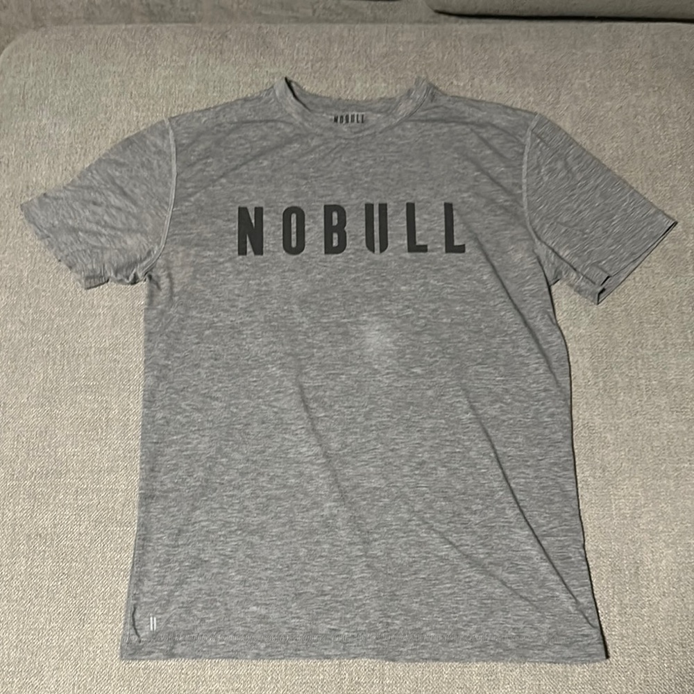 NOBULL Gray Short Sleeve Tees Athletic Wear